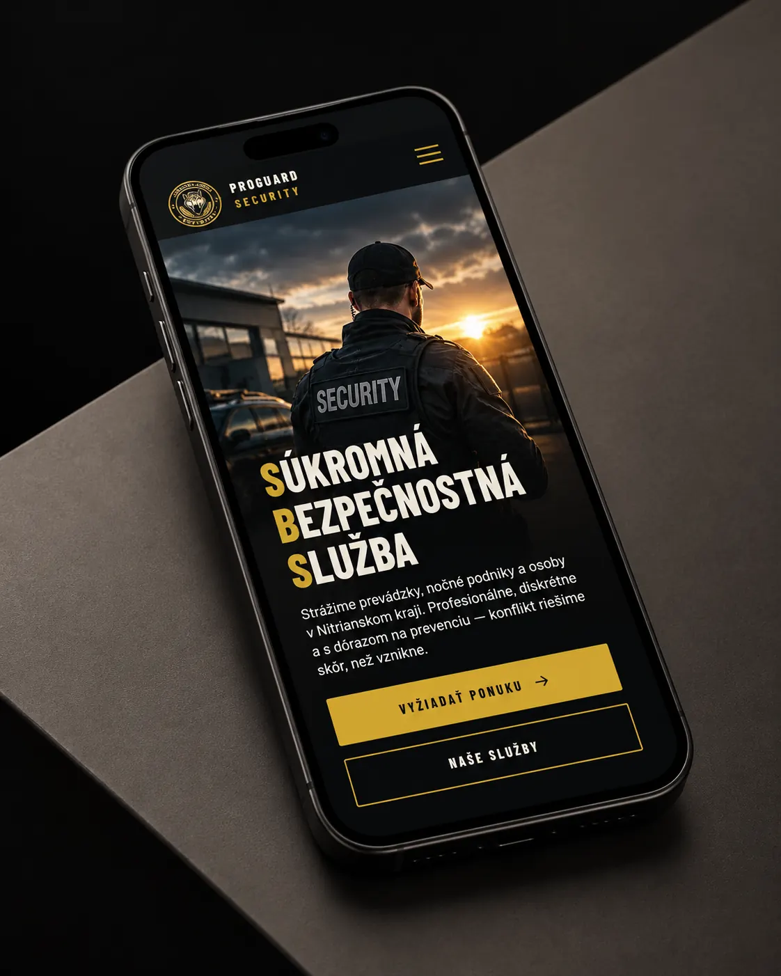 ProGuard Security (SBS, Nitra) – ukážka 2